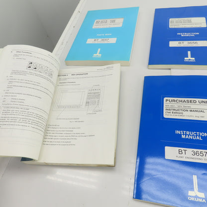 Okuma MX-45 VA/VAE MX-45VB/VBE Operator Maintenance Electrical Manuals Library