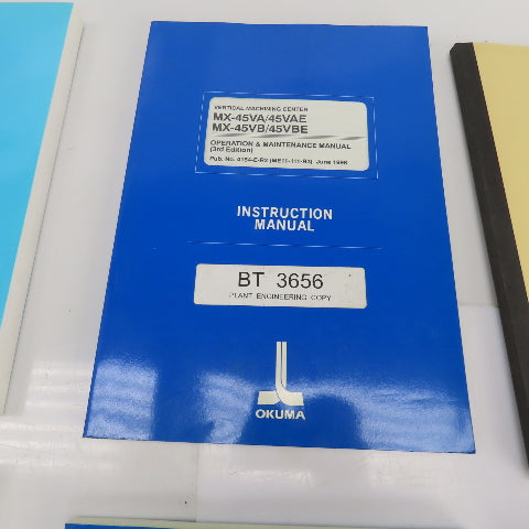 Okuma MX-45 VA/VAE MX-45VB/VBE Operator Maintenance Electrical Manuals Library