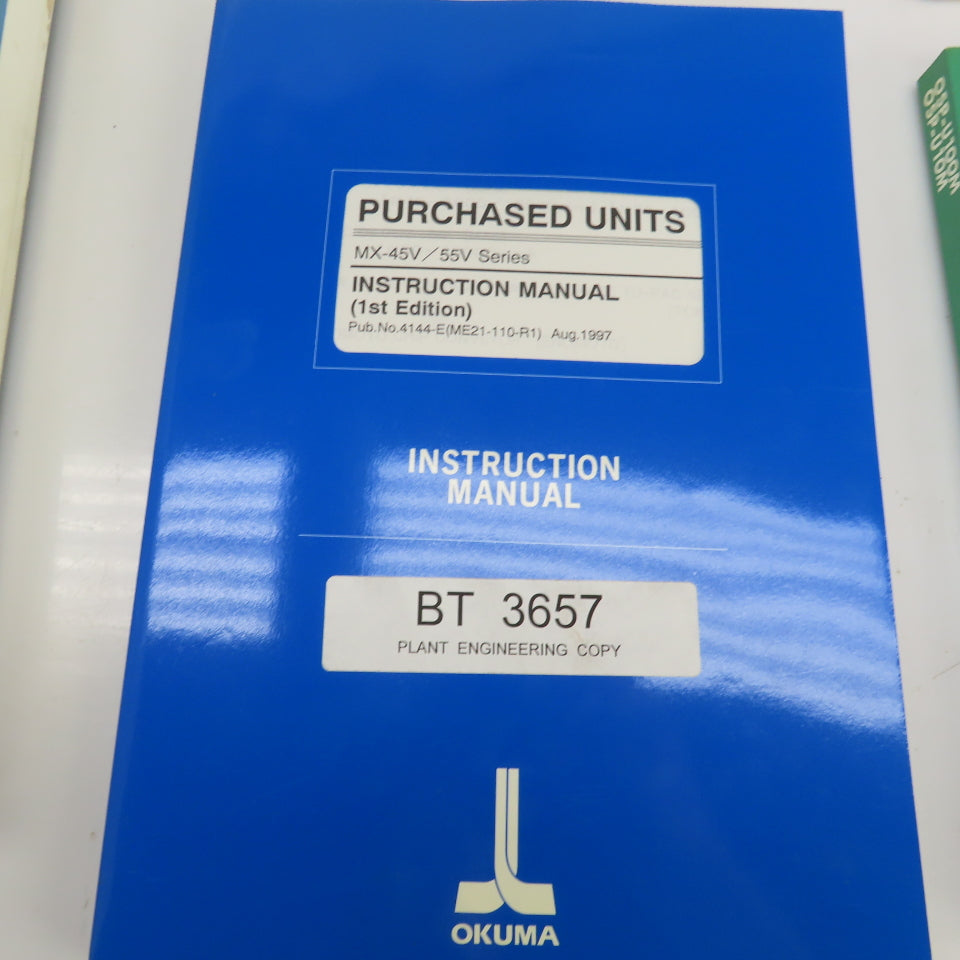 Okuma MX-45 VA/VAE MX-45VB/VBE Operator Maintenance Electrical Manuals Library