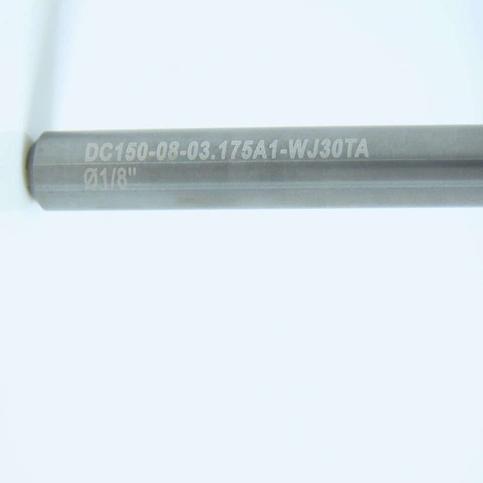 Walter DC150-08-08.175A1-WJ30TA 1/8" Carbide Drill Bit Coolant Thru 15/64" Shank