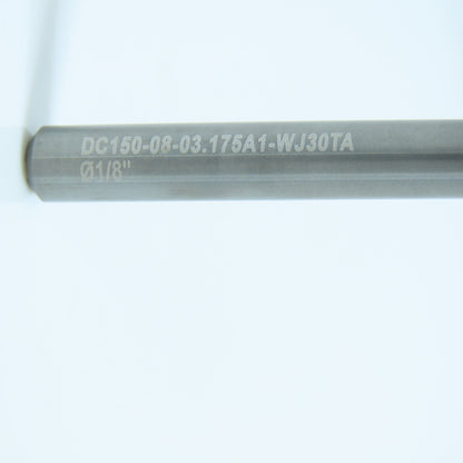 Walter DC150-08-08.175A1-WJ30TA 1/8" Carbide Drill Bit Coolant Thru 15/64" Shank