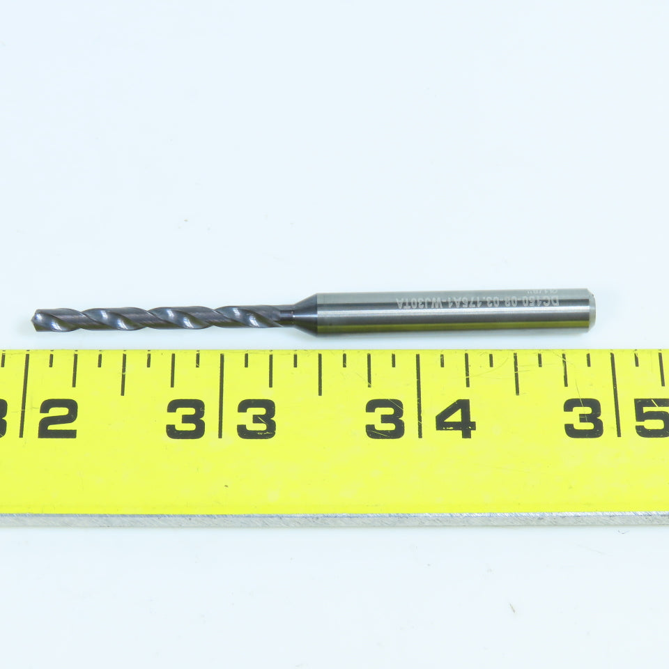 Walter DC150-08-08.175A1-WJ30TA 1/8" Carbide Drill Bit Coolant Thru 15/64" Shank