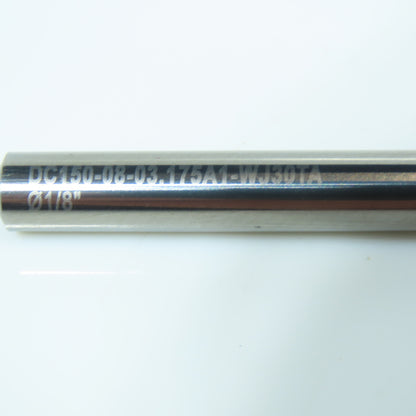 Walter DC150-08-08.175A1-WJ30TA 1/8" Carbide Drill Bit Shank Coolnt 15/64" Lot/2