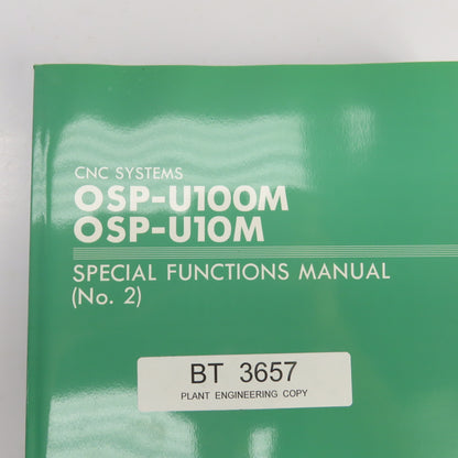 Okuma OSP-U100 OSP-U10 Special Functions No. 2 Publication No. 4188-E