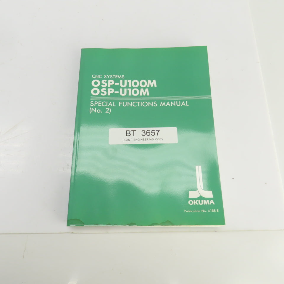 Okuma OSP-U100 OSP-U10 Special Functions No. 2 Publication No. 4188-E