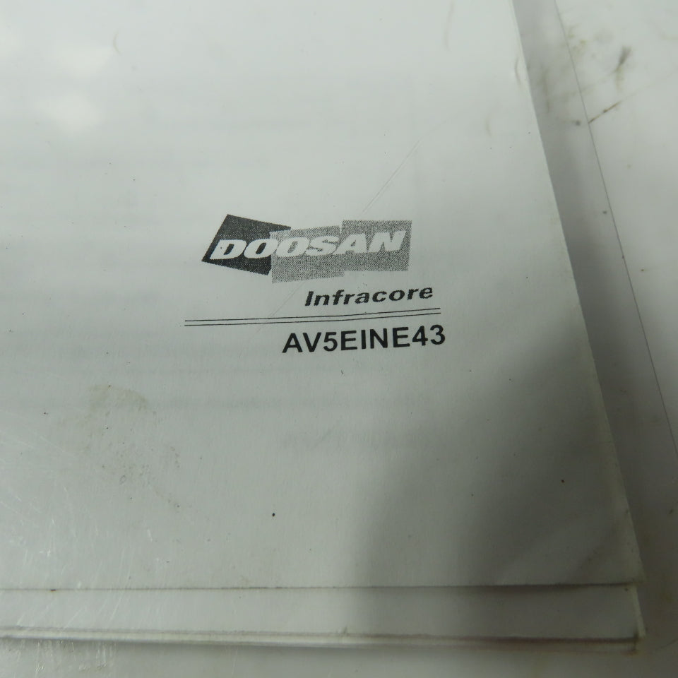 Doosan AV5EINE43 Vertical Machining Center Machine Operation Manual