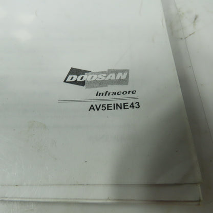 Doosan AV5EINE43 Vertical Machining Center Machine Operation Manual