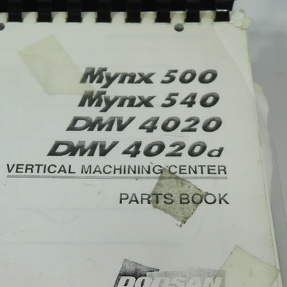 Doosan  AV5EPLE4A Mynx 500 Mynx 540 DMV 4020 DMV 4020d Parts Book