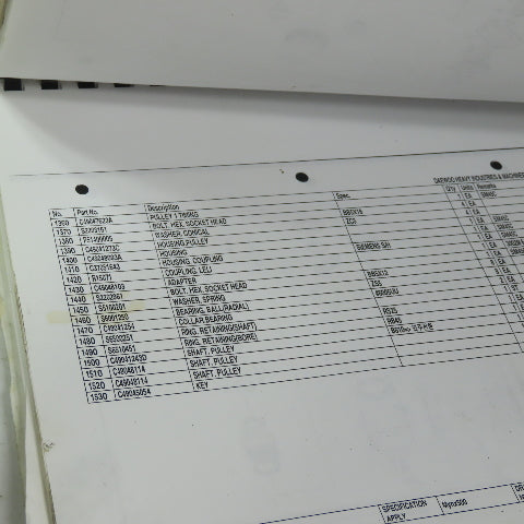 Doosan  AV5EPLE4A Mynx 500 Mynx 540 DMV 4020 DMV 4020d Parts Book