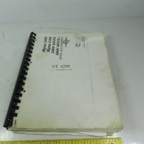 Doosan  AV5EPLE4A Mynx 500 Mynx 540 DMV 4020 DMV 4020d Parts Book