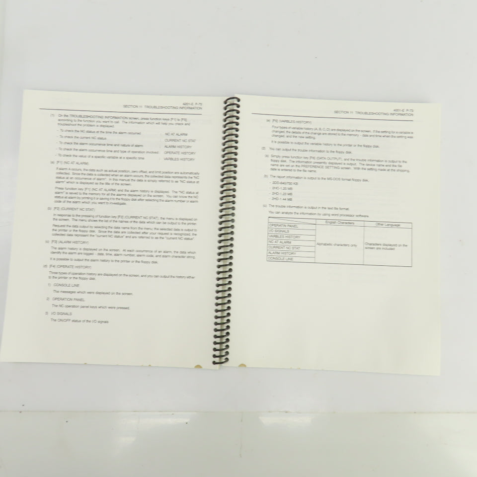 Okuma OSP-U100 OSP-U10 Instruction Manual Publication No. 4201-E (SE34-007-R1