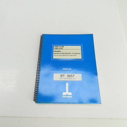 Okuma OSP-U100 OSP-U10 Instruction Manual Publication No. 4201-E (SE34-007-R1