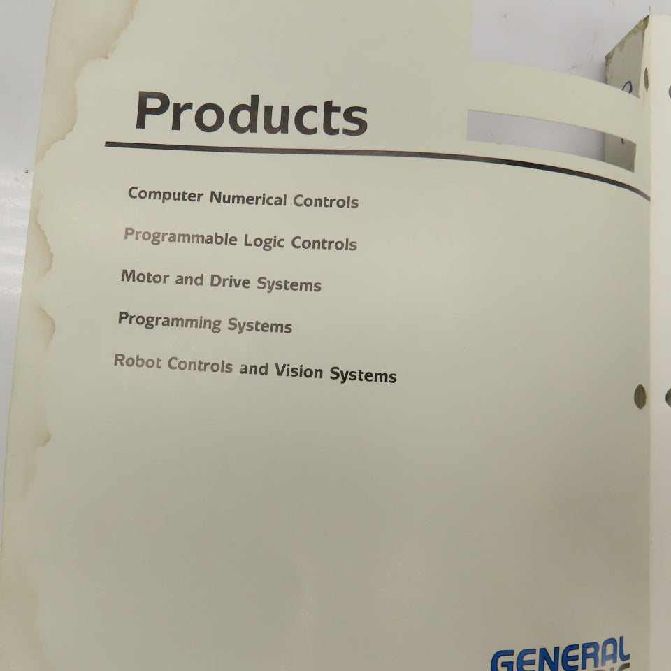 General Numeric 0MC 00MC 61404E/01 Operator Manual