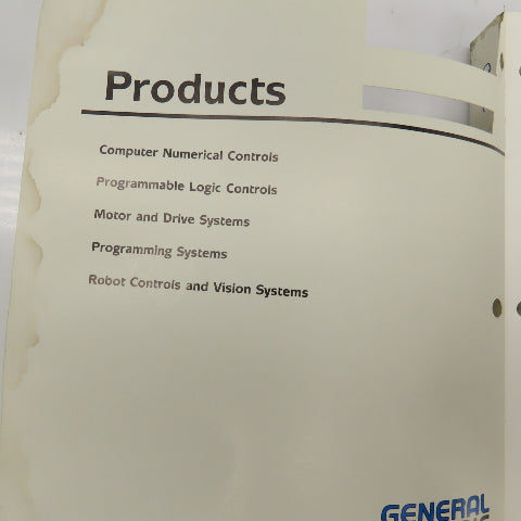 General Numeric 0MC 00MC 61404E/01 Operator Manual