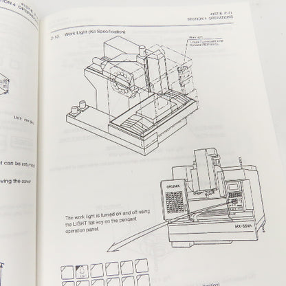 Okuma MX-55VA/VB CNC Machining Center Operation & Maintenance Manual