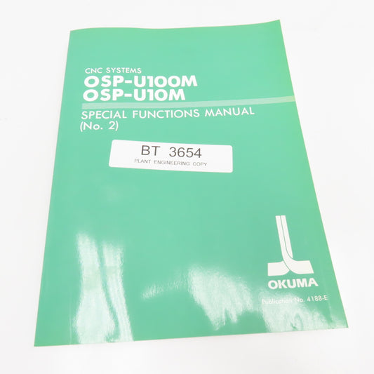 Okuma OSP-U100M OSP-U10M CNC Machining Center Special Functions Manual No.2