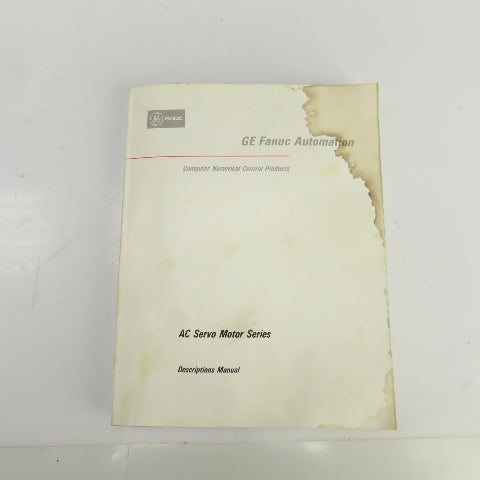 GE Fanuc Automation GFZ-65002E/06 AC Servo Motor Series Descriptions Manual