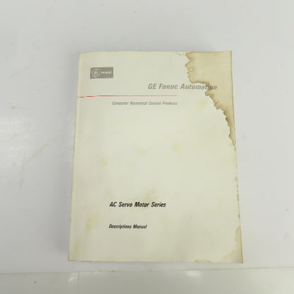 GE Fanuc Automation GFZ-65002E/06 AC Servo Motor Series Descriptions Manual