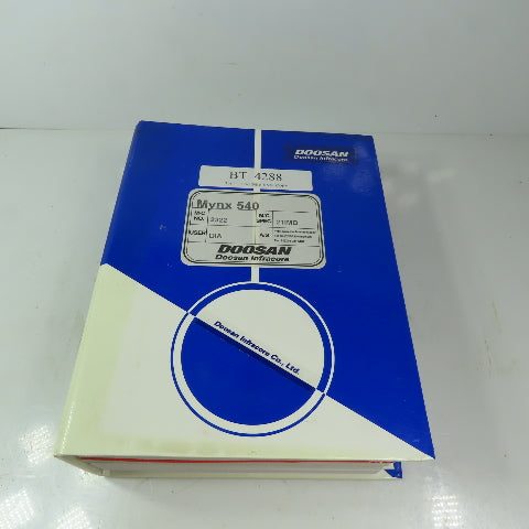 Doosan Mynx 540 Safety/Instruction & Parts Manual