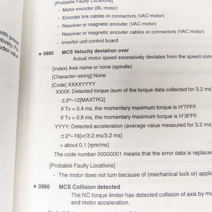 Okuma OSP-U100M OSP-U10M CNC Machining Center Alarm & Error Code List