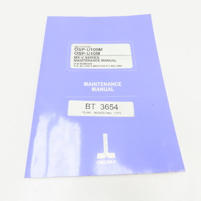 Okuma OSP-U100M OSP-U10M CNC Machining Center MX-V Series Maintenance Manual