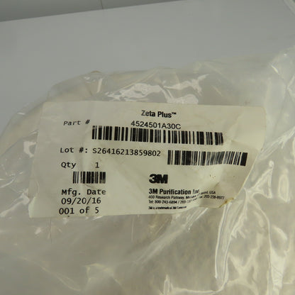 3M 4524501A30C Zeta Plus C Series Filter Cartridge 12" x 10-3/4" L 16 Cell