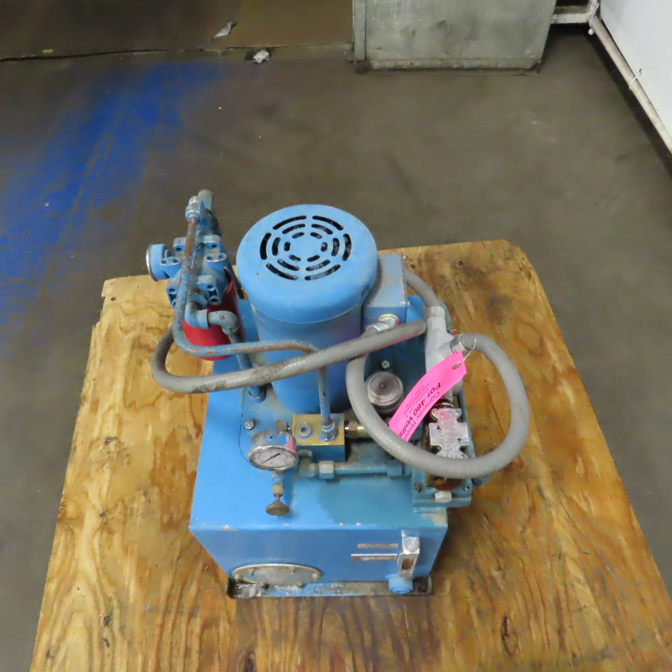 Vickers 02-117897 3HP 12 Gallon Hydraulic Power Unit 230/460V 3PH
