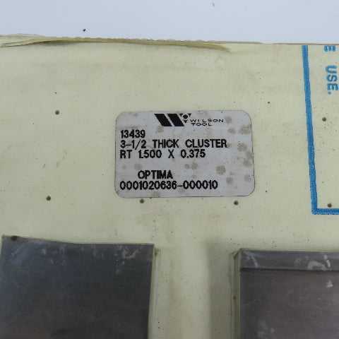 Wilson Tool 1020636-10 13439 3-1/2 Thick Cluster RT 1.500 x 0.375 Lot Of 3
