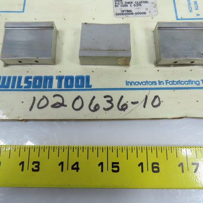 Wilson Tool 1020636-10 13439 3-1/2 Thick Cluster RT 1.500 x 0.375 Lot Of 3
