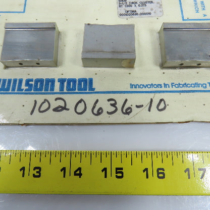 Wilson Tool 1020636-10 13439 3-1/2 Thick Cluster RT 1.500 x 0.375 Lot Of 3