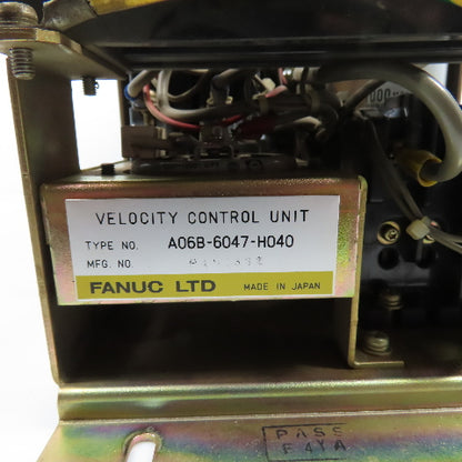Fanuc A06B-6047-H040 Velocity Control Unit