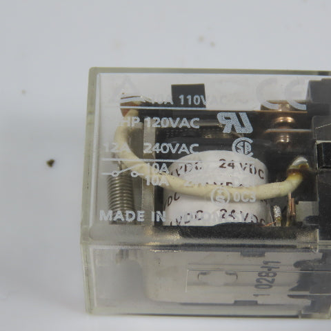 Omron LY2 24VDC General Purpose Relay 12A 1/2HP 8 Pin Lot Of 10