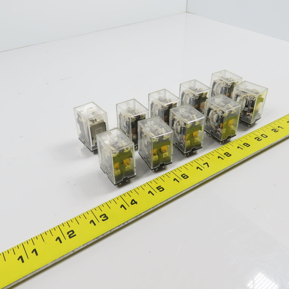 Omron LY2 24VDC General Purpose Relay 12A 1/2HP 8 Pin Lot Of 10