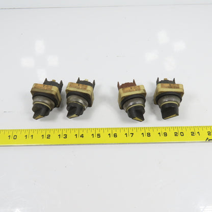Fuji AH30-P2 2 Position Selector Switches 600V Lot Of 4