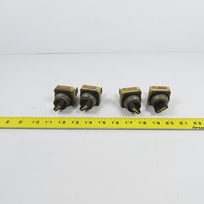 Fuji AH30-P2 2 Position Selector Switches 600V Lot Of 4