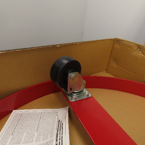 Global Industries 233882 24" Steel Drum Dolly 600LBS Capacity W/Rubber Casters