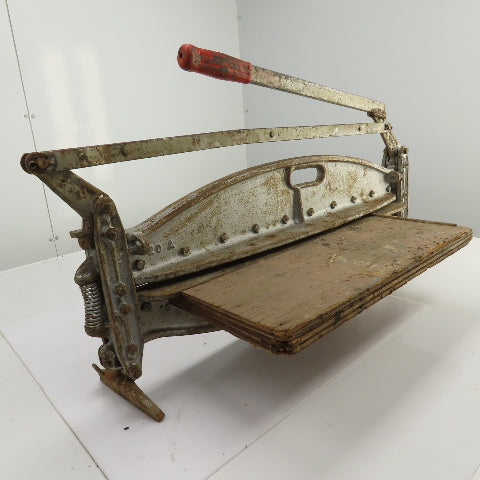 Beno J. Gundlach 20 A 19 A Cast Iron Vintage Siding Cutter 26" Cut USA Made