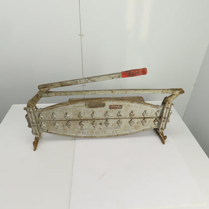 Beno J. Gundlach 20 A 19 A Cast Iron Vintage Siding Cutter 26" Cut USA Made