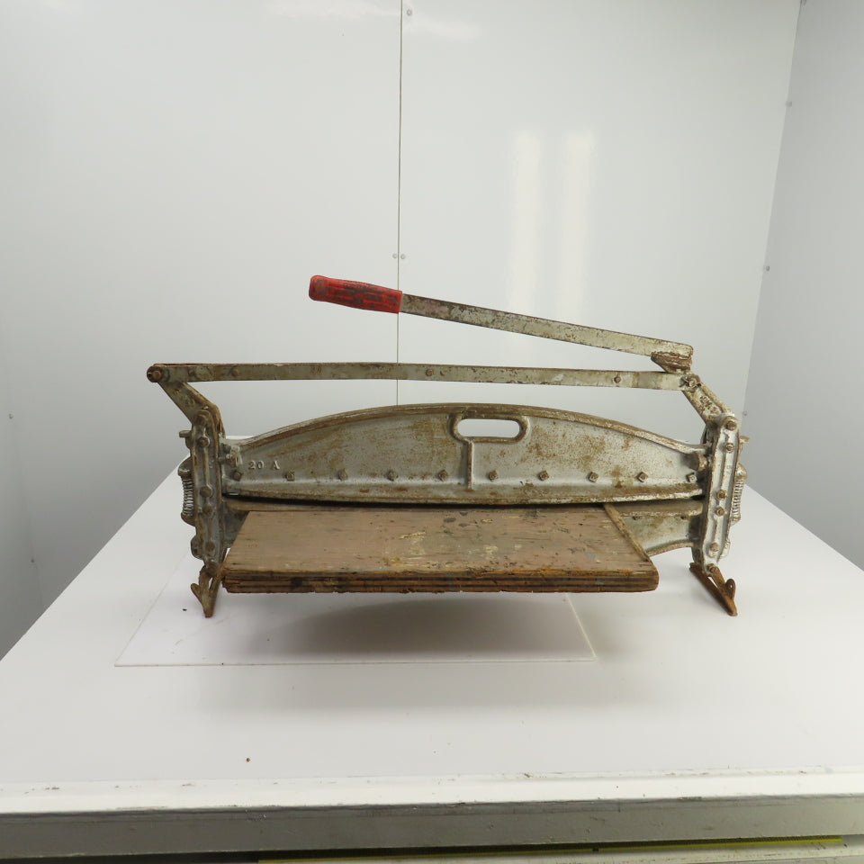 Beno J. Gundlach 20 A 19 A Cast Iron Vintage Siding Cutter 26" Cut USA Made