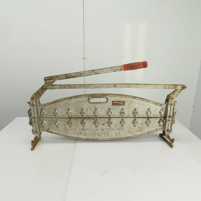 Beno J. Gundlach 20 A 19 A Cast Iron Vintage Siding Cutter 26" Cut USA Made
