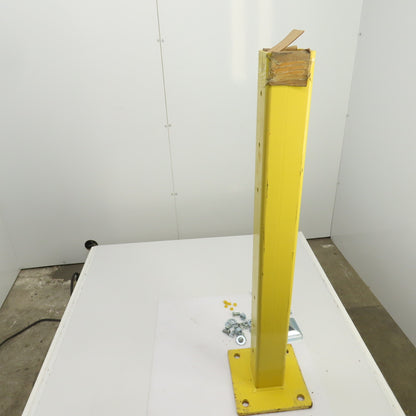 Single Column Steel Bolt-Down Safety Post For Guard Rail 42-3/4" OAH W/Hardware