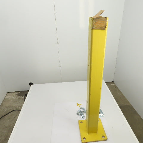 Single Column Steel Bolt-Down Safety Post For Guard Rail 42-3/4" OAH W/Hardware