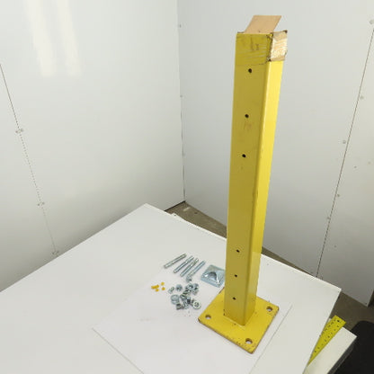 Single Column Steel Bolt-Down Safety Post For Guard Rail 42-3/4" OAH W/Hardware