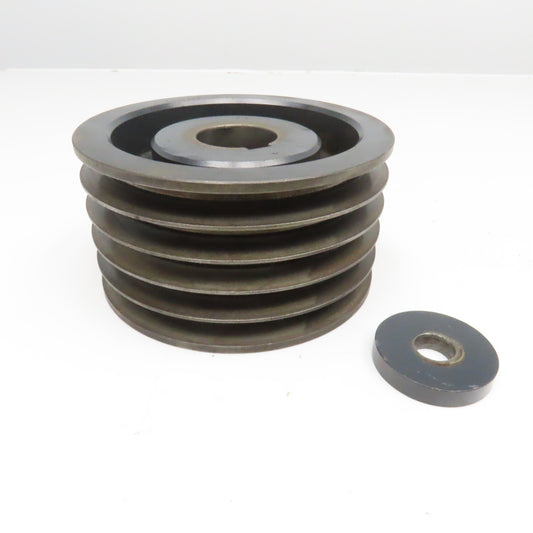 5V180X5 5 Groove 5V Profile V-Belt Pulley 7" OD x 4" Wide 1-7/8" Bore