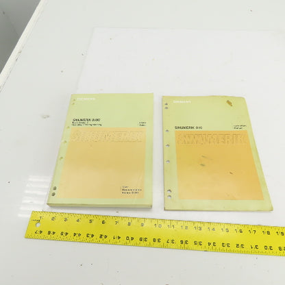 Siemens Sinumerik 810 810M Operating & Programming Manual W/Instr. Manual Lot/2