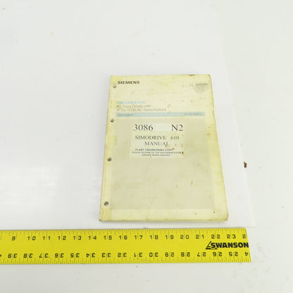 Siemens Simodrive 610 AC Feed Drives W/1FT5/1FS5 AC Serco Motors Manual 03.92