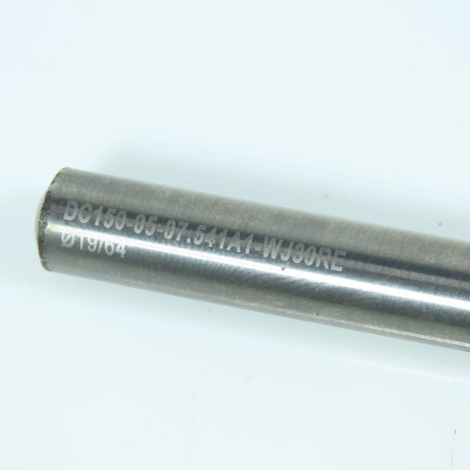 Walter DC150-05-07.541A1-WJ30RE 19/64" Carbide Drill Bit Coolant Thru 140° Point