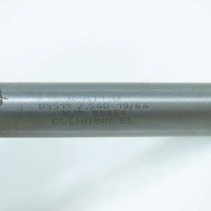 Guehring 05511 7.540 19/64" Carbide Drill Bit Coolant Thru 140° Point