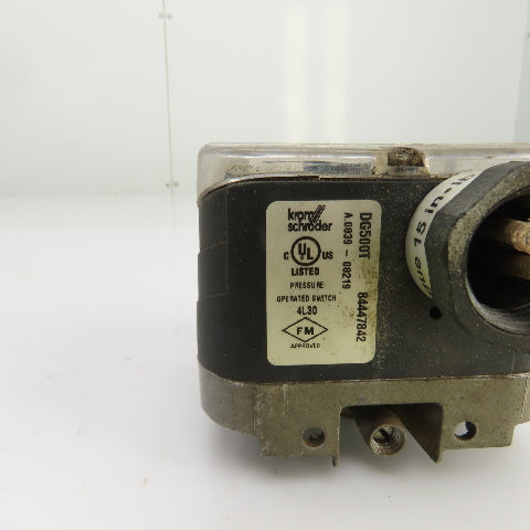 Krom Schroder DG500T 84447842 Air/Gas Pressure Switch 40-200 in-wc 8.5PSI 240VAC
