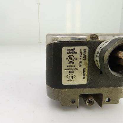 Krom Schroder DG500T 84447842 Air/Gas Pressure Switch 40-200 in-wc 8.5PSI 240VAC